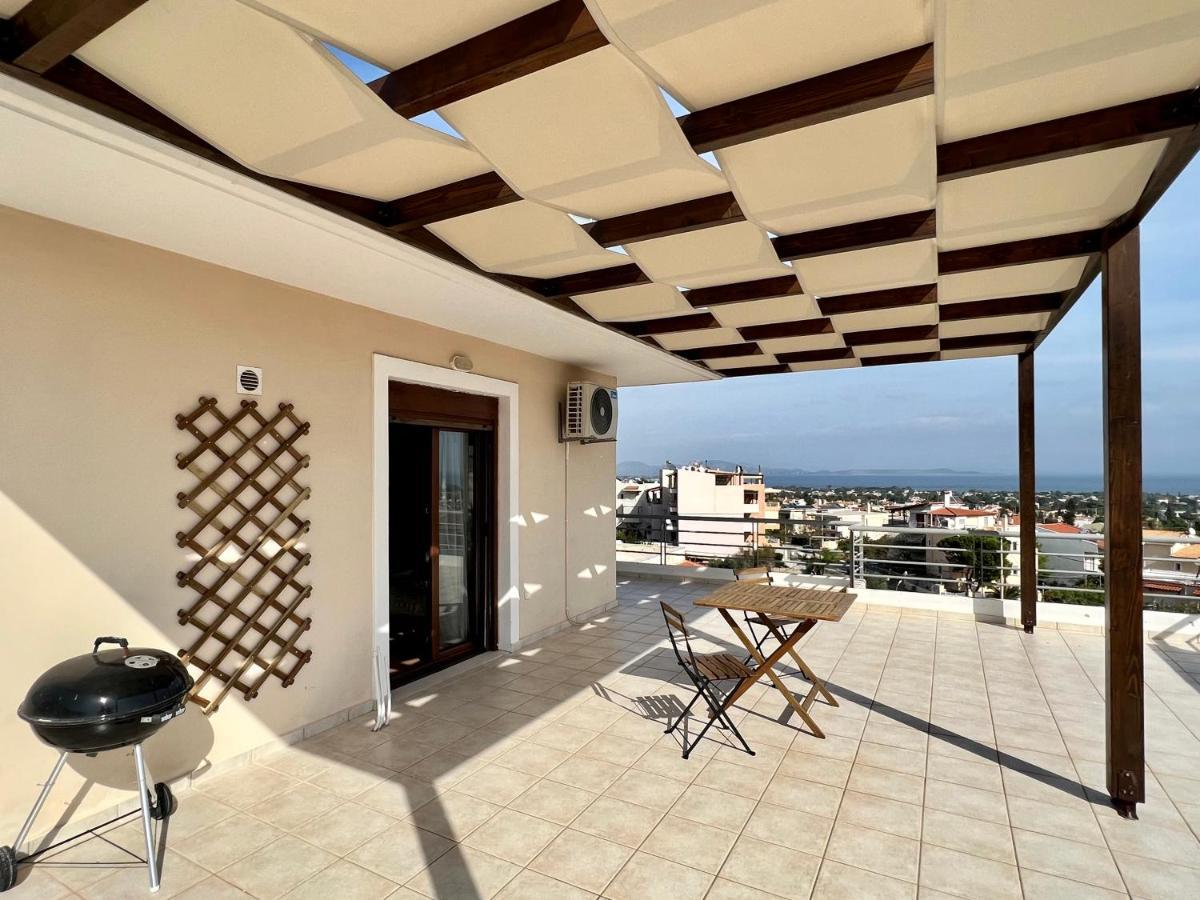 Sunrise Studio With Unhindered View To The Sea. Néa Mákri Esterno foto